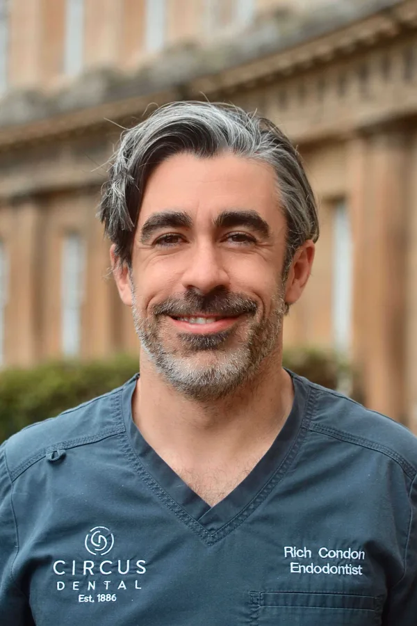 Richard Condon - Qualifications: BDentSc (TCD) MFDS RCS (Ed) MClinDent (KCL) MEndo RCS (Ed), BBLS (UCD). GDC No: 230106.